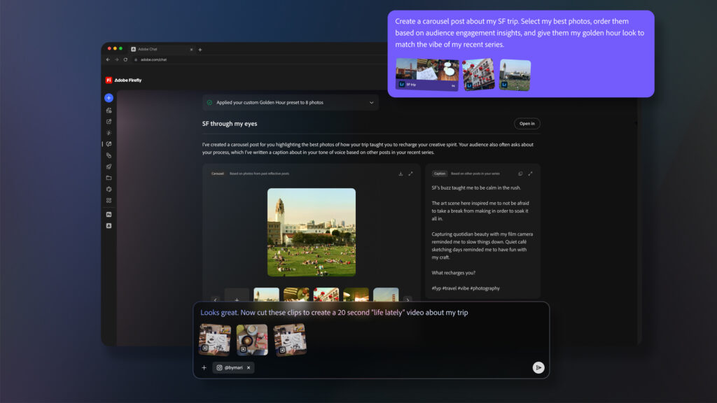 أدوبي تطلق وكيل ذكاء اصطناعي يُساعد المستخدم في وسائل التواصل الاجتماعي