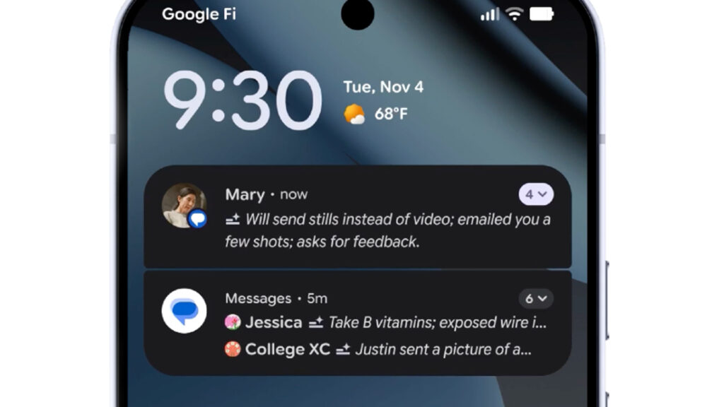 جوجل تطلق ميزة ملخصات الإشعارات المدعومة بالذكاء الاصطناعي في أندرويد 16
