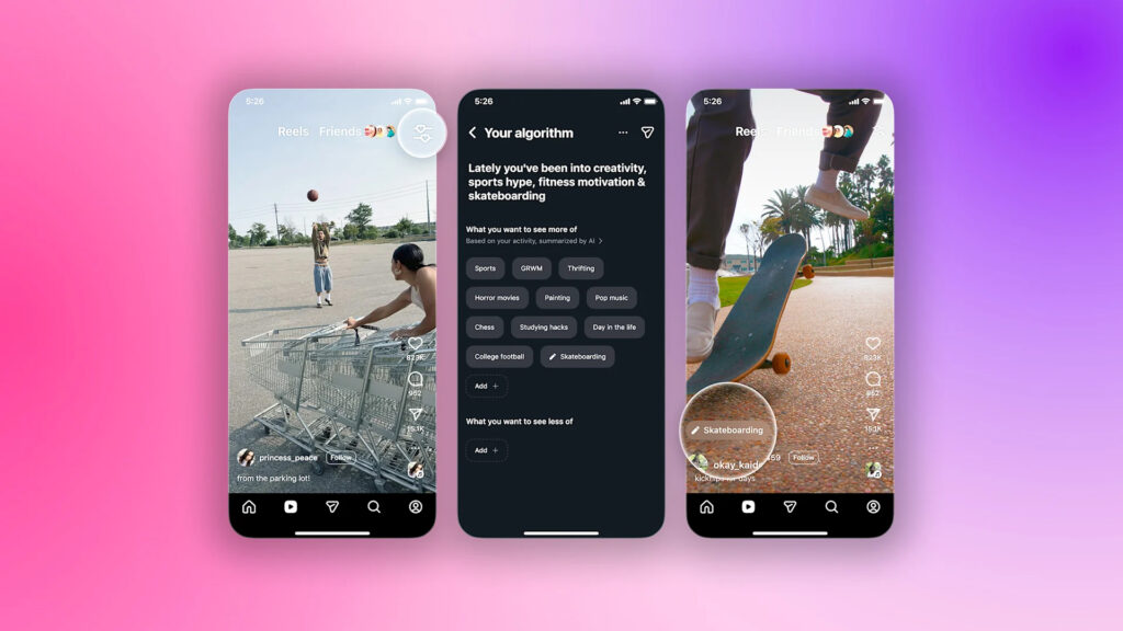 إنستغرام تسمح لمستخدميها برؤية خوارزمية عرض مقاطع Reels