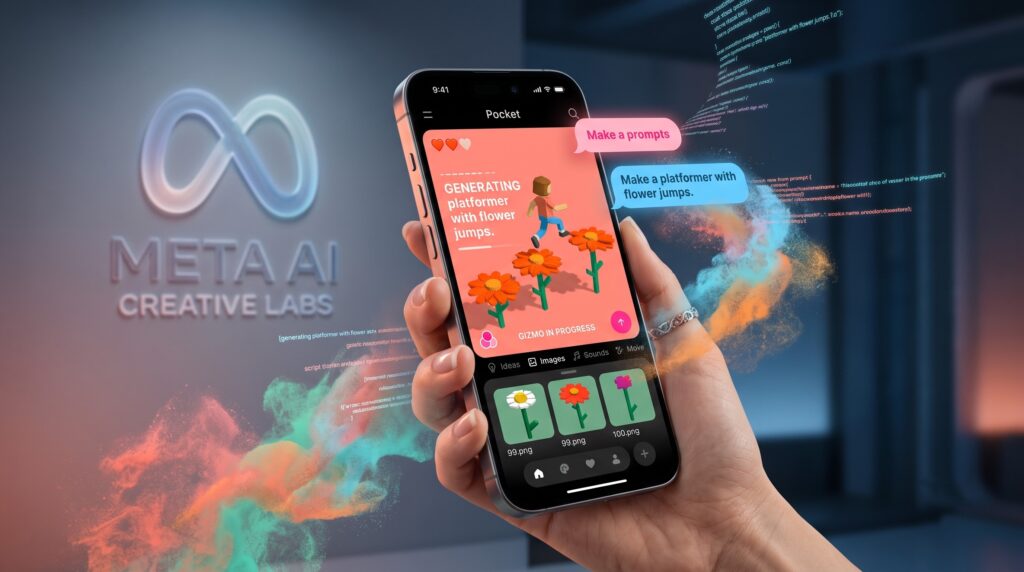 ميتا تطلق تطبيق Pocket لإنشاء الألعاب المصغرة بالذكاء الاصطناعي