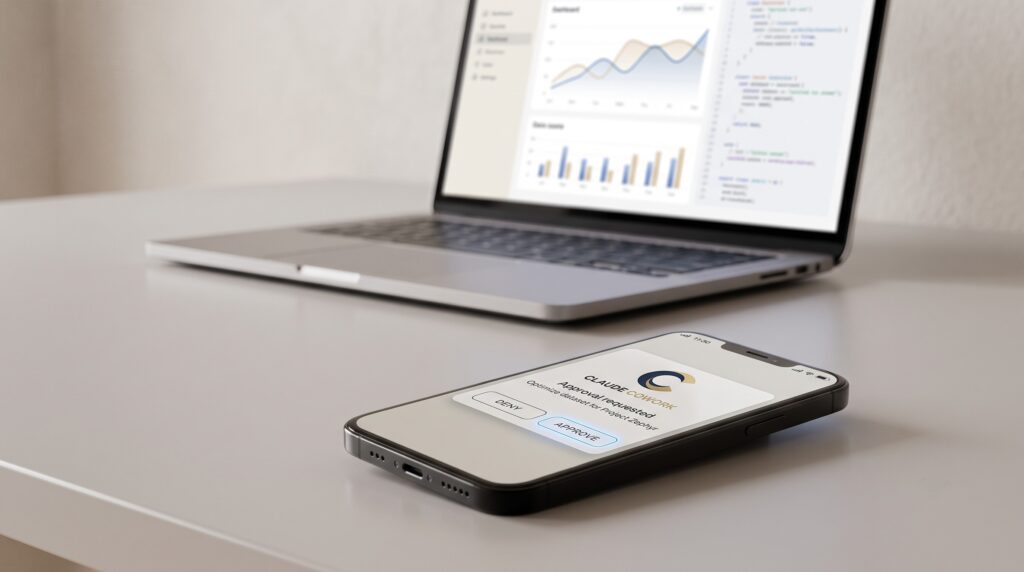 الآن يمكنك إدارة أداة Claude Cowork للذكاء الاصطناعي مباشرة من هاتفك