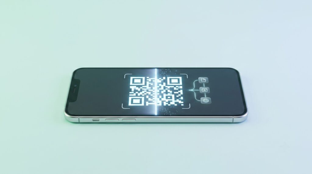 يمكنك بسهولة مسح رموز QR المحفوظة مسبقا على هاتفك الذكي