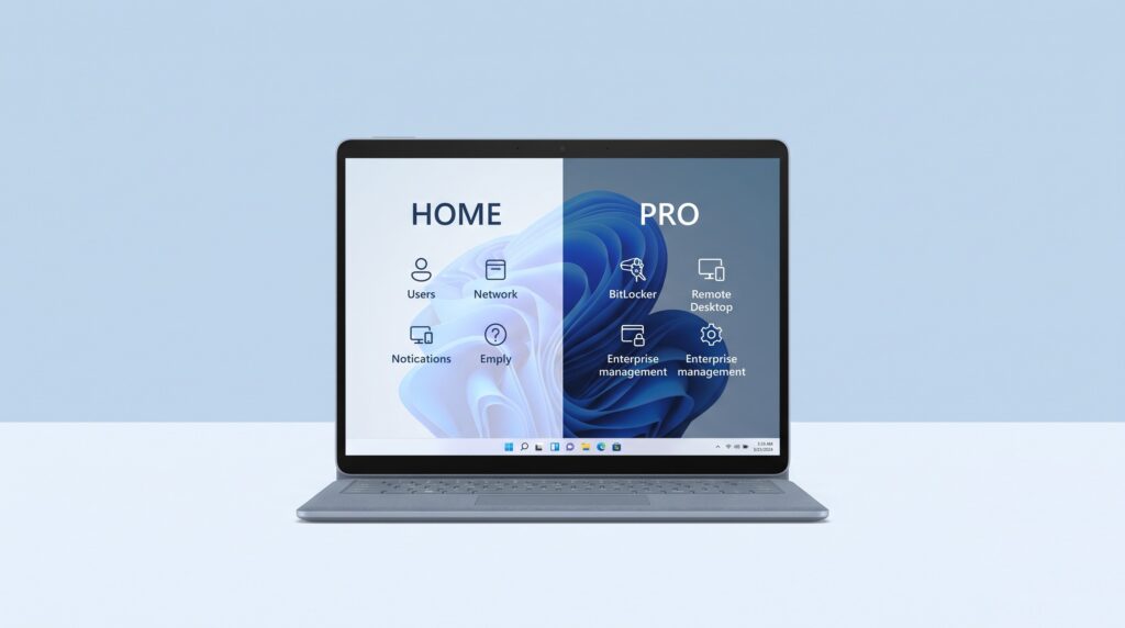 مقارنة بين Windows 11 Home و Windows 11 Pro: ما الفرق وهل تستحق الترقية؟
