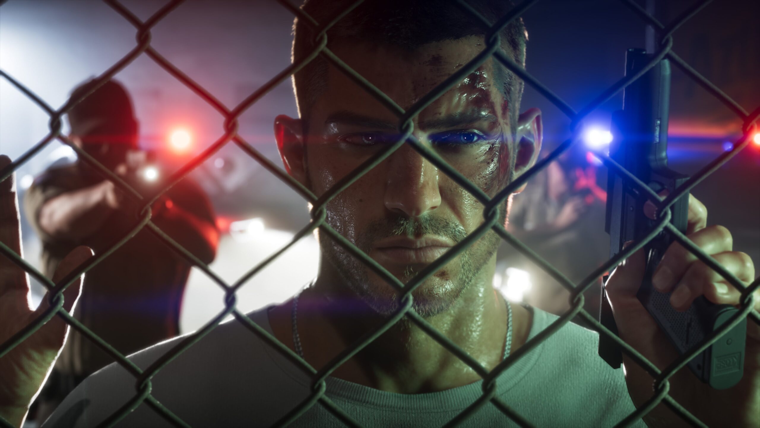 شخصية Jason خلف سياج في لقطة رسمية من GTA 6