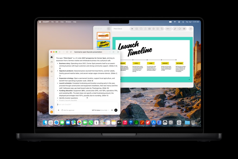 آبل توسّع مزايا الذكاء الاصطناعي في Creator Studio مع مساعد للمستندات والعروض MacBook Pro يعرض Keynote ومساعداً ذكياً ضمن تحديثات Creator Studio