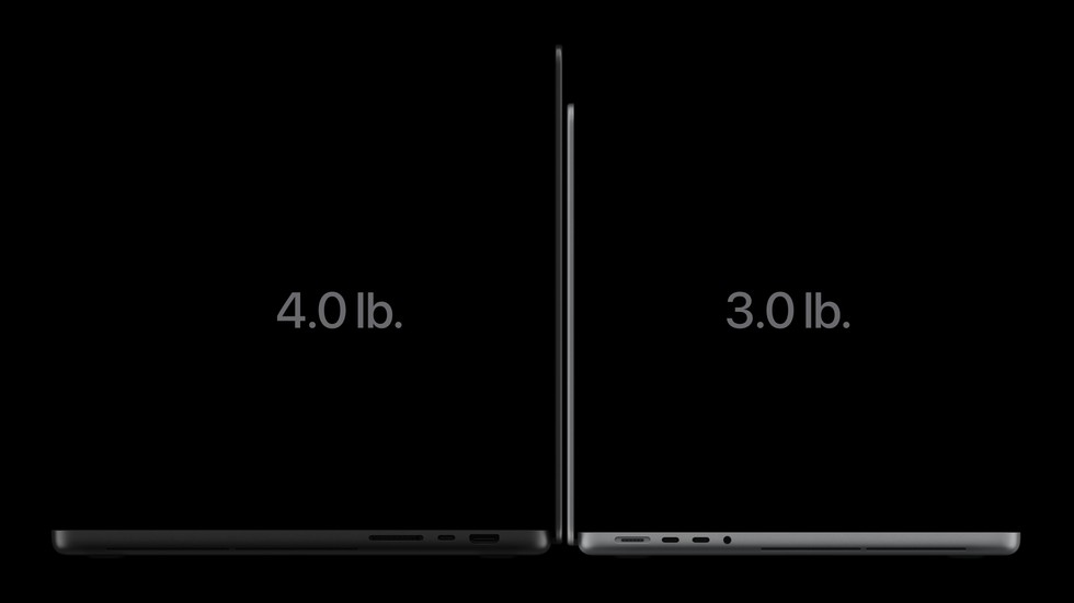 تصميم MacBook Pro الجديد من الجانب